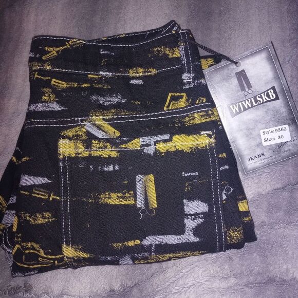 WJWLSKB Slim Fit Men's Jeans, Ripped Stretch Jeans Denim Pants Size 30x27 NWT - Picture 9 of 13